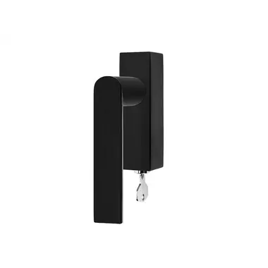 Draaikiep raamkruk links Zwart PVD Arc Piet Boon PBA101-DKLOCK