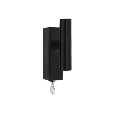 Draaikiep raamkruk Zwart PVD Inc Piet Boon PBI103-DKLOCK Afsluitbaar