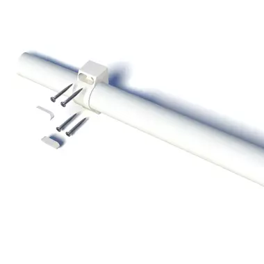 SecuGuard Middensteun Doorvalbeveiliging  Wit, op het kozijn