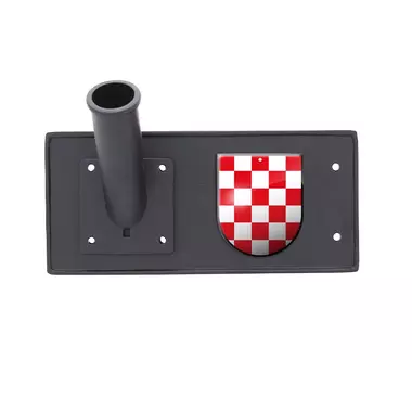 Vlaggenstokhouder Brabant Zwart  28.5 x 13 cm