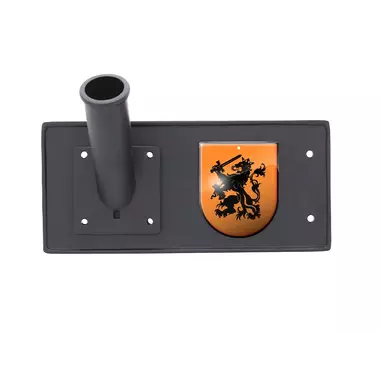 Vlaggenstokhouder Nederland (Oranje) Zwart  28.5 x 13 cm