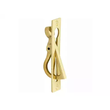 Schuifdeurtrekring kamer en suite Elegant Messing gelakt 25x108mm