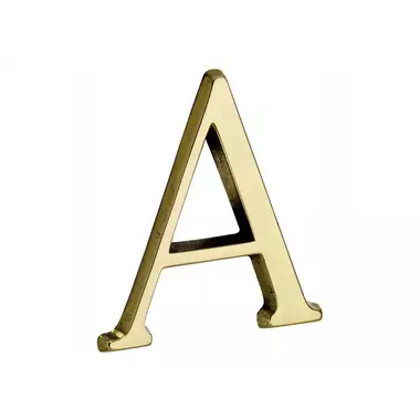 Huisletter Messing Letter A Roman 50mm