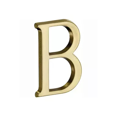 Huisletter Messing Letter B Roman 50mm