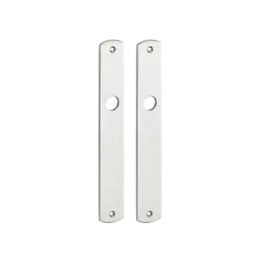 Langschild Dual Blind Nikkel 235x35mm met 18mm krukhals