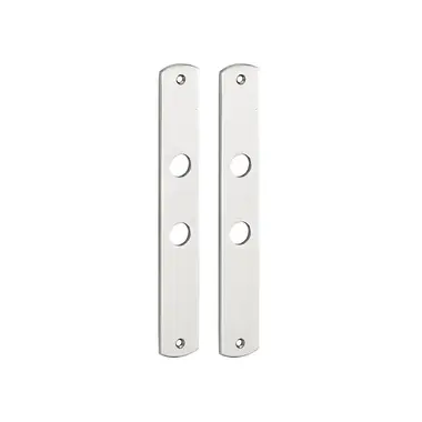 Langschild Dual WC-schild WC63 Nikkel 235x35mm met 18mm krukhals