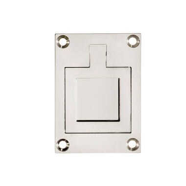 Luikring Nikkel rechthoekig 66x48mm