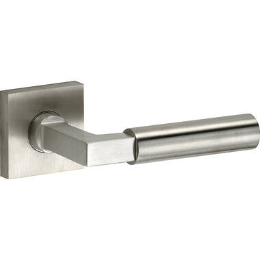 Deurkruk Mat nikkel Bauhaus op geveerd rozet Bauhaus verdekt