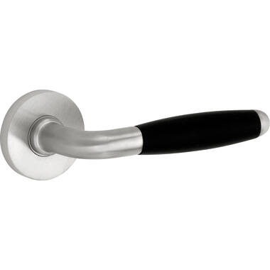 Deurkruk Mat nikkel Baton op geveerd rozet Vivo