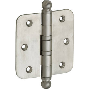 Kogellagerscharnier Mat nikkel Bolkop 76x76mm