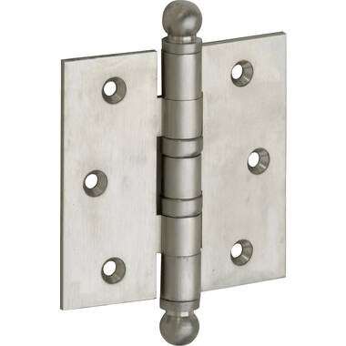 Kogellagerscharnier Mat nikkel Bolkop 76x76mm