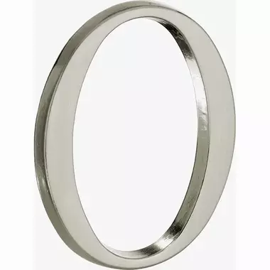 Huisnummer Mat nikkel PVD Cijfer 0 Roman 120mm