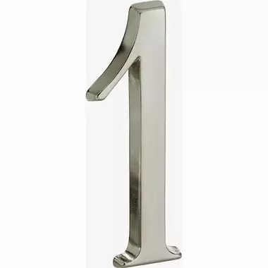 Huisnummer Mat nikkel PVD Cijfer 1 Roman 120mm