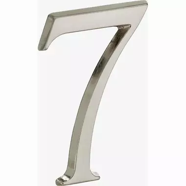 Huisnummer Mat nikkel PVD Cijfer 7 Roman 120mm
