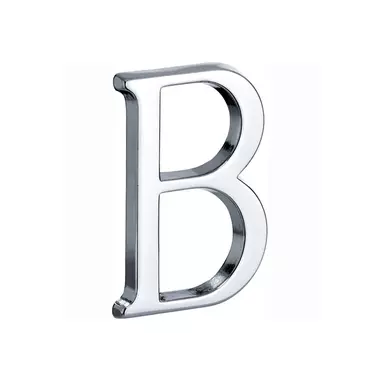 Huisletter Chroom Letter B Roman 50mm