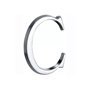 Huisletter Chroom Letter C Roman 50mm