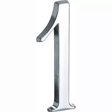 Huisnummer Chroom Cijfer 1 Roman 120mm