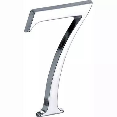 Huisnummer Chroom Cijfer 7 Roman 120mm