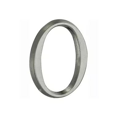 Huisnummer Antiek mat chroom Cijfer 0 Roman 50mm