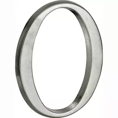 Huisnummer Antiek mat chroom Cijfer 0 Roman 120mm