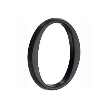Huisnummer Zwart Cijfer 0 Roman 50mm