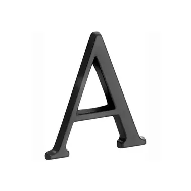 Huisletter Zwart Letter A Roman 50mm