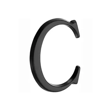 Huisletter Zwart Letter C Roman 50mm