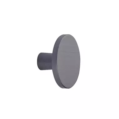 Meubelknop Antraciet geborsteld Plato rond 42mm