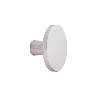 Meubelknop RVS-Look geborsteld Plato rond 42mm