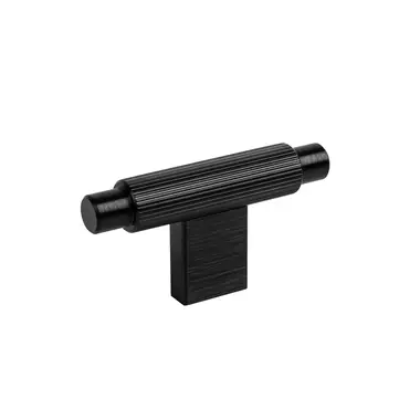 Meubelknop Zwart Arpa T-model 70mm