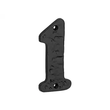 Huisnummer IJzer zwart gelakt Cijfer 1 Oxford 107mm