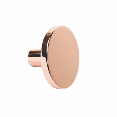 Meubelknop Como rond 41 H-25mm Glimmend Koper