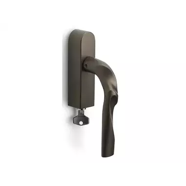 Draaikiep raamkruk Rechts Brons Zaha Hadid Eleez ZH100-DKLOCK-O Afsluitbaar