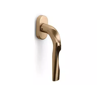 Draaikiep raamkruk Rechts Licht brons PVD Zaha Hadid Eleez ZH100-DK-O