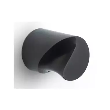 Voordeurknop Mat zwart PVD Zaha Hadid Eleez ZH200V