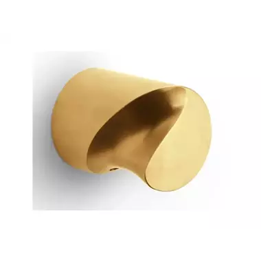 Voordeurknop Mat goud PVD Zaha Hadid Eleez ZH200V