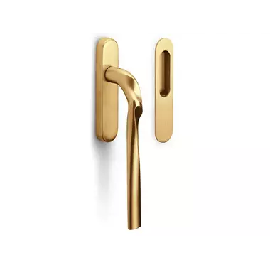 Hefschuifdeurbeslag Mat goud PVD Zaha Hadid Eleez ZH230 Blind