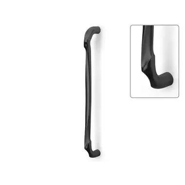 Deurgreep Links Mat zwart PVD Zaha Hadid Eleez ZH400-L PS