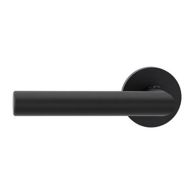 Griffwerk Deurklink Lucia Prof Smart2Lock Grafietzwart Links rond schroefrozet