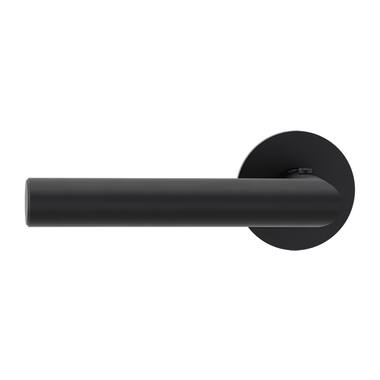 Griffwerk Deurklink Lucia Pattia S Smart2Lock Grafietzwart Links rond vlak rozet