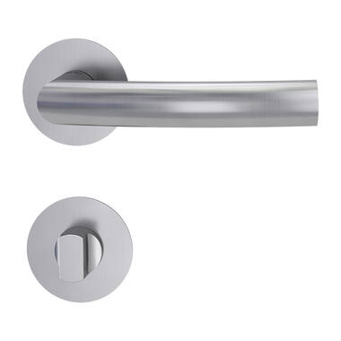 Griffwerk Deurklink Lorita Piatta S Smart2Lock Mat Rvs Links rond vlak rozet