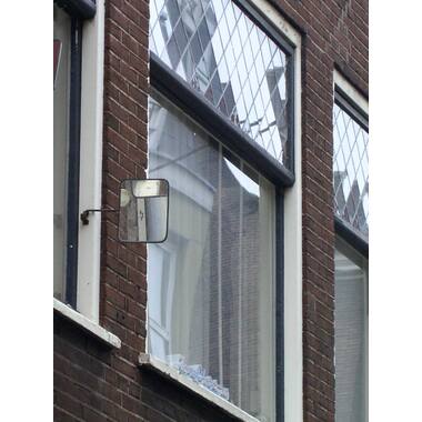 Raamspion (Stoepkijker) Spiegel 220 x 170 mm. Donkergroen RAL 6064