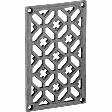 Ventilatierooster Versailles 160x100mm ijzer blank